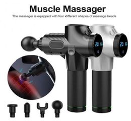 Massage Hammer High Frequency Vibration Tissue Electrical Muscle Massager Gun Whole Massage GunHome Gym Fitness Equipment6980752