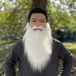 Party Decoration Fancy Dress Fake Beard Long Fluff Beards Cosplay Costume Props Simulated Handmade Mustache Halloween Supplies