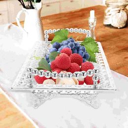 Dinnerware Sets Metal Fruit Plate Appetizer Plates Cheese Coffee Table Tray Storage Decorative Dessert