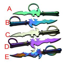 Colourful Wax Carving Tool GR2 Titanium Dabber Sword Shape Titanium Pendant Titanium Nail9207934