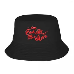 Berets Im Sad Hurt Mad Angry Bucket Hats Panama Hat Children Bob Cool Fisherman Summer Beach Fishing Unisex Caps