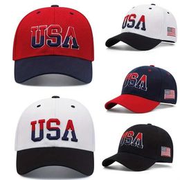 Ball Caps New 2024 Fashion Usa Embroidered Us Flag Baseball Hat Mens Snapback Hat Unisex Hip Hop Baseball Hat T240429