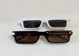 Silver Mirror Sunglasses 1403 White Grey Marble Men Design Glasses des lunettes de soleil with Box7175849