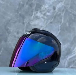 Black Motorcycle half helmet outdoor sport men and women Motorcycle Racing Helmet open face DOT approved8888