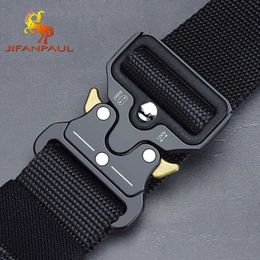 Men's Belt Army Outdoor Hunting UACTICAL Multi Function Combat Survival High Quality Marine Corps Canvas For Nylon Male Luxury X07 2586