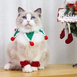 Dog Apparel Cat Christmas Bandana Cute Star Shaped Puppy Neckerchief Holiday Collar Decor Neck Scarf Kitten Bib Accessories