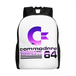 Backpack Commodore 64 Sunset Vaporwave Backpacks For Girls Boys School College Travel Bags Men Women Bookbag Fits 15 Inch Laptop