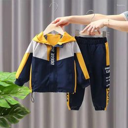 Clothing Sets Children's Autumn Suit Boys' Charge Coat Handsome Middle And Big Sportswear Pants Two Piece Set