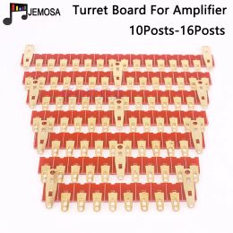 Amplifier 5PCS 10Post~16Post Turret Board Gold Plated DIY Project Audio Strip Board Tag Board Terminal Lug Board For Vacuum Tube Amplifier