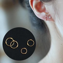 Hoop Earrings GOLDtutu 2024 Design Really 9k Gold Mini For Women Fashion Jewellery Kj360