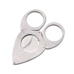 Creative Stainless Steel Bat Type Cigar Cutter Portable Travel Metal Smoking Accessories Sier