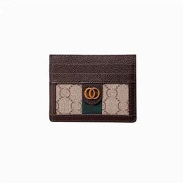 luxury Designer Top quality Card Holder Genuine Leather Marmont G purse Fashion Y Womens men Purses Mens Key Ring Credit Coin Mini Wallet 238l