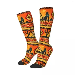 Men's Socks Southwestern Aztec Kokopelli Hopi Unisex Winter Warm Happy Street Style Crazy Sock