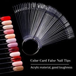 False Nail Tips Nature Clear Black Artificial Sculpted Fake Finger Full Card Gel Polish Art Display Practise 240423