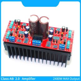 Amplifier TTA1943 TTC5200 Audio Amplifier Output Power 2X 80W Class AB 2.0 Channle amlifier Board