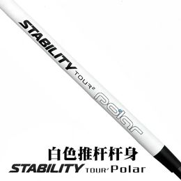 White Golf Shaft Adapter Clubs Stability Tour Carbon Steel Combined Putters Rod Technology 240428