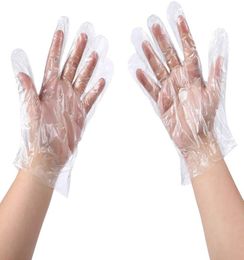100pcsbag good quality clear polythene salon barber plastic disposable gloves for hairdressing2022332