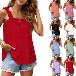 Women's T Shirts Woman's Tshirts Superior Quality Spring/summer Solid Colour Sleeveless Casual Sale Ladies Tops Drop YYYdr510