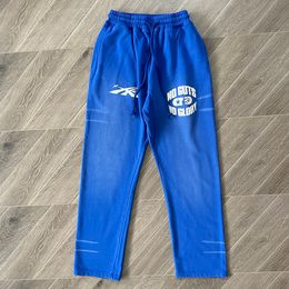 2024fw Blue Sweatpants Men Women Best Quality Jogger Drawstring Casual Pants Oversize Trousers