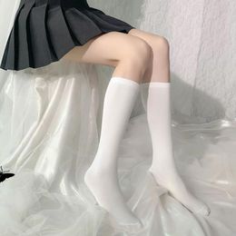 Women Socks Korean Fashion Solid Colour Sexy Thigh High Long Girl Japanese Lolita Harajuku Warm Breathable Over The Knee Stockings