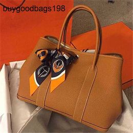 Designer Garden Party Bags 2024 New Fashion Leather Tote Large Capacity Shopping Bucket One Shoulder Have Logo