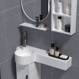 Bathroom Sink Faucets Small Apartment Waterproof Space Aluminium Wall-Mounted Cabinet Combination