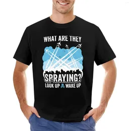 Men's Tank Tops What Are They Spraying? ? Chemtrails T-Shirt Hippie Clothes Sports Fan T-shirts Designer T Shirt Men