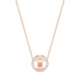 neckless for woman Swarovskis Jewelry Matching Version Is Interlocked with Each Other and the Timing Is Changing Bead Necklace Female Swarovski Element Crystal Cla