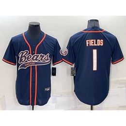 Baseball Jerseys Men's Pants New Rugby Co Branded Kits Bears 1#fielos 34#payton Cardigan Embroidered