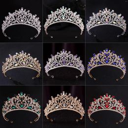 Headpieces Wedding Crystal Tiara Baroque Crown Bridal Headband Hair Decoration Bride Royal Crowns Elegant For Decor