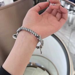 Designer High version Brand Round Saturn Thorn Bracelet with Full Diamond