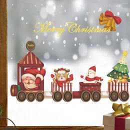 Party Decoration Christmas Window Stickers Merry Decorations For Home Wall Sticker Kids Room Decals Year