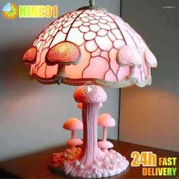 Table Lamps Colourful Creative Gifts Glow Resin Bedroom Bedside Retro Night Indoor Atmosphere Light