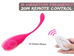 Meselo 16 Speeds Vibrator Wireless Remote Control Massage Vibrator Clitoris Gspot Vibrator Usb Charge Sex Toys For Woman Y19061201801911