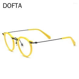 Sunglasses Frames DOFTA Acetate Myopia Glasses Frame Women Polygon Prescription Titanium Eyeglasses Men Round Optical Spectacles Eyewear