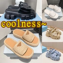 2024 Designer Sandals Rubber Thick Soled Baotou Ladies Casual Heightening Buckle Woman luxury Outdoor Beach coolness exercise Sandal With Box