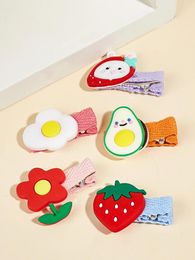 Dog Apparel 5 Pcs Hair Clips Small Cute Grooming Accessories Girls Puppies Barrettes Flower Hairpin Cat Topknot P