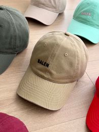 Letter Embroidery Baseball Cap Fashion Men's and Women's Travel Curved Brim Duck Tongue Cap Outdoor Leisure Sunshade Hat Ball Caps