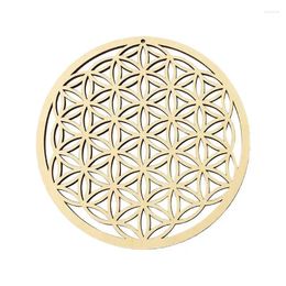 Party Decoration Crystal Grid Board Flower Of Life Wall Art Wooden Sacred Geometry Decor Home For Yoga/Meditation