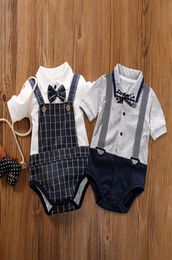 80 cm Baby Clothing Gentleman OnePiece Onesie Baby Summer CrossBorder Short Sleeve New Triangle Rompers Factory Whole1920413