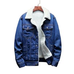 New 2019 Women Basic Coat Winter Denim Jacket Women Warm Wool lining For Jeans Jacket Female Bomber Coat chaqueta mujer 244i