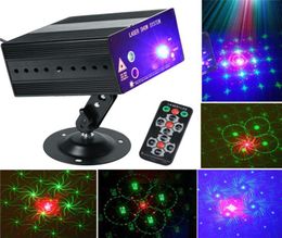 Full Colour 48 Patterns Rotating RGB LED Laser Stage Lighting Projector RED Green Blue LED DJ KTV Disco Light Laser Show System 1109470780