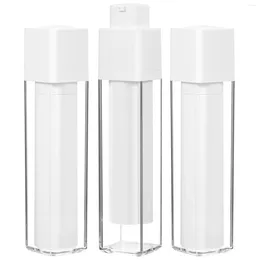 Storage Bottles 3pcs Refillable Gas Pump Jars Travel Cream Container Cosmetics
