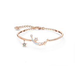 neckless for woman Swarovskis Jewelry Matching Starry Night Honey Language Bracelet Female Swallow Element Crystal Star Moon Bracelet