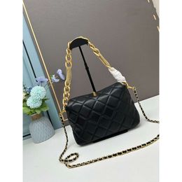 9a Fashion Bag Luxury Designer Womens Totes c Letter Chain Black Classic Retro Underarm Large Handbag Size 25 x 15 9.5cm