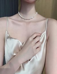 Baroque natural pearl necklace women039s clavicle chain simple temperament 2020 New Jewelry Wedding Party Gift Necklaces versat2761200