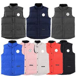 Mens Vests Colors 8 Designer Clothing Top Quality Canada Mens Gilet White Duck Down Jacket Winter Body Warmer Womens Vest Winter Gilets Ladys Body Warmers Highend Coa