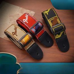 1pcs Adjustable Guitar Accessories Strap Leather Ends for Electric Acoustic Folk Guitar Strap Guitar Strap Acessorios