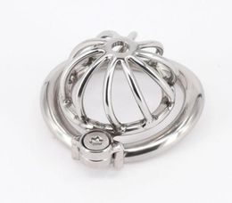 2022 Male Stainless Steel Cock Cage Penis Ring With Devices Bondage Bdsm Fetish Sex Toy Large Small7666914