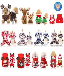 Dog Apparel Pet Clothes Cat And Christmas Coat Hooded Sweater Jumpsuit Puppy Winter Warm Little Big9749632